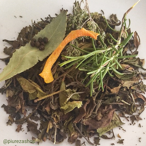 Té blanco Pai Mu Tan Bio de Hierbas Aromáticas y Limón Piureza