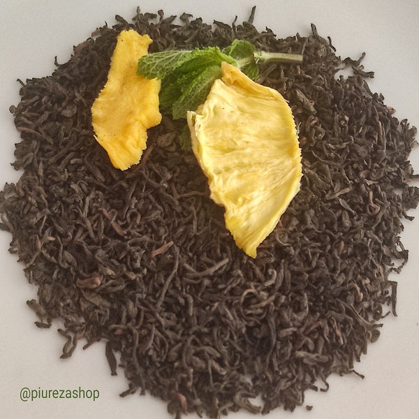 Té rojo Pu Erh Tropical de Mango y Piña con Menta Piureza