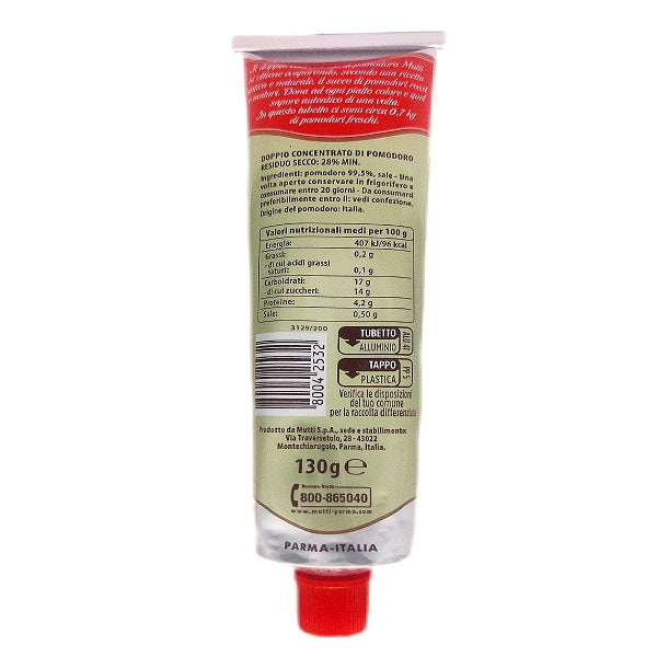 Tomate Concentrado Doble Mutti. Sabor Auténtico de Italia – 130g