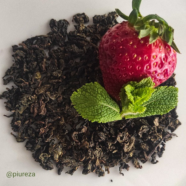 Té azul Oolong Tie Kuan Yin con Fresas y Menta Piureza