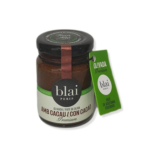 Olivada (Paté de olivas) con Cacao Eco Premium Blai Peris 100g vidrio