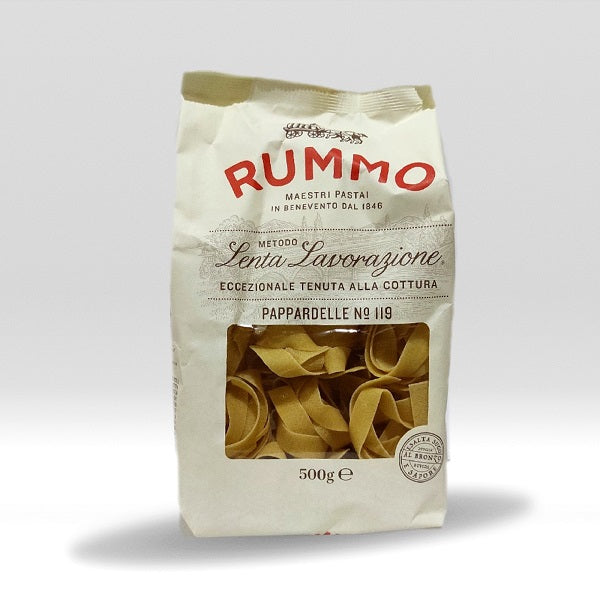 Pasta Italiana Rummo Pappardelle Nº119 400g. Calidad superior.