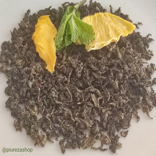 Té azul Oolong Tie Kuan Yin Tropical de Mango y Piña con Menta Piureza