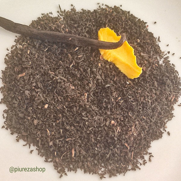 Té negro English Breakfast Bio con Melocotón y Vainilla Piureza