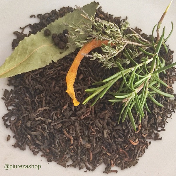 Té rojo Pu Erh de Hierbas Aromáticas y Limón Piureza