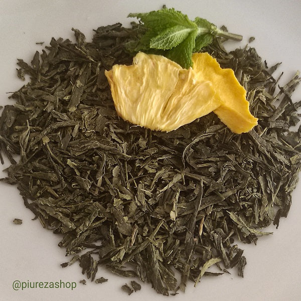 Té verde Sencha Bio Tropical de Mango y Piña con Menta Piureza