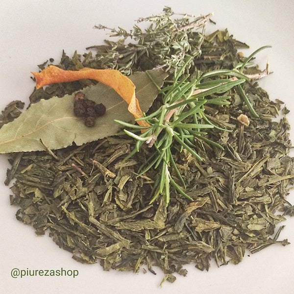 Té Verde Sencha Bio de Hierbas Aromáticas y Limón Piureza