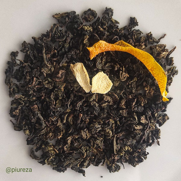 Té azul Oolong Tie Kuan Yin con Limón y Jengibre Piureza