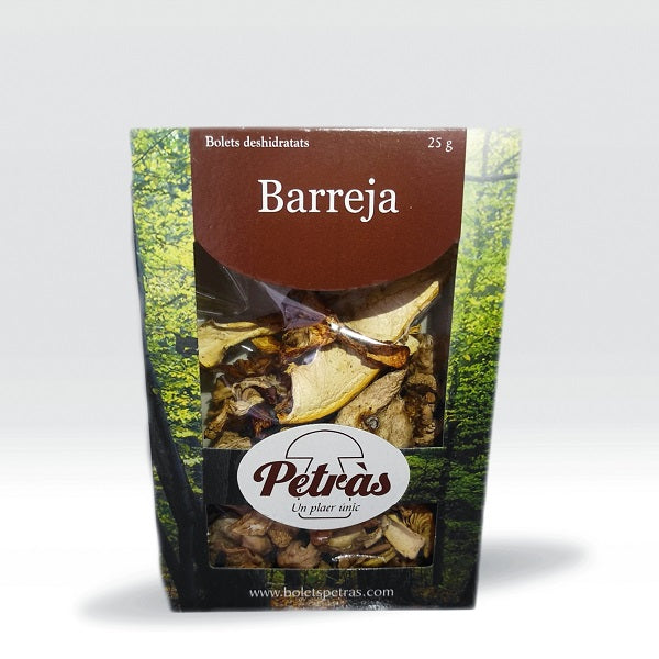 Selección de Setas Secas Deshidratadas Barreja Petràs Caja de 25g Categoría Extra