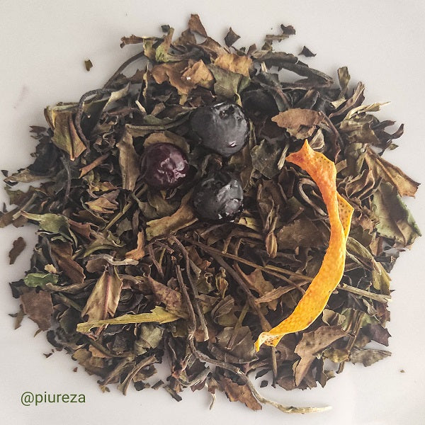 Té blanco Pai Mu Tan con Arándanos y Limón Bio Piureza